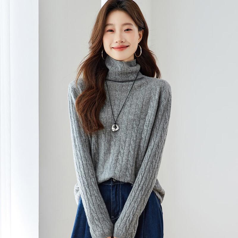 Srcr Women s Classic 100% Cashmere Cable Knit Turtleneck Sweater M
Srcr Women s Classic 100% Cashmere Cable Knit Turtleneck Sweater M
