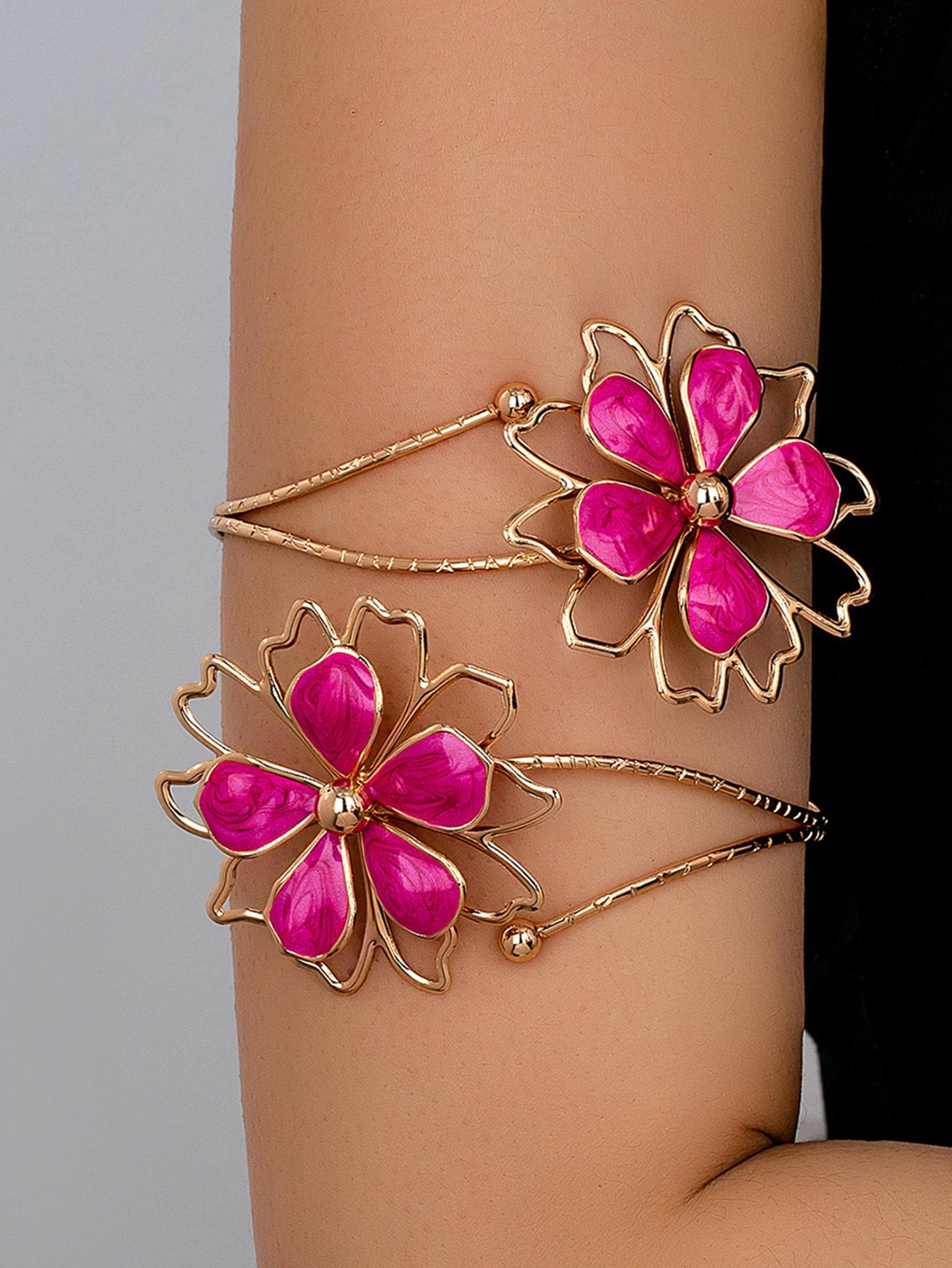 Fashion personality irregular pattern hollow flower bracelet feminine temperament versatile armband рожевий червоний колір
Fashion personality irregular pattern hollow flower bracelet feminine temperament versatile armband рожевий червоний колір