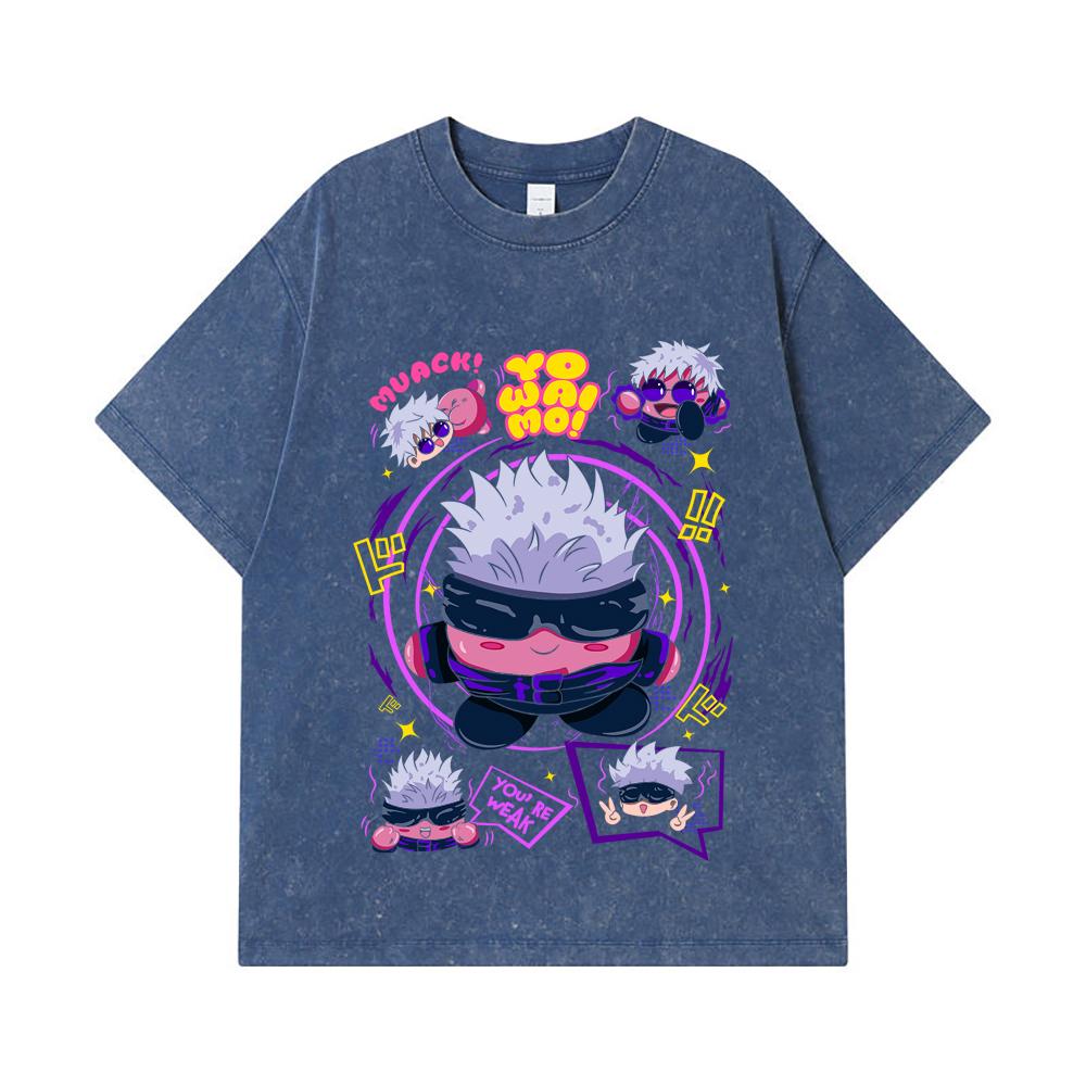 275 GSM Washed T-shirts 100% Cotton Jujutsu Kaisen V41 Kirby Gojo Print Unisex Heavy Cotton T Shirt 2XL
275 GSM Washed T-shirts 100% Cotton Jujutsu Kaisen V41 Kirby Gojo Print Unisex Heavy Cotton T Shirt 2XL