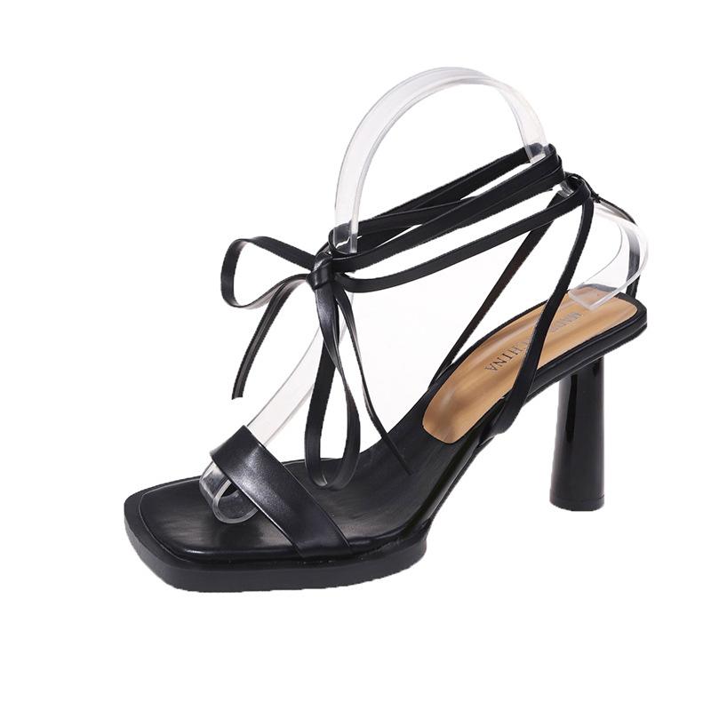 Summer Fashion High Heel Lace-Up Sandals Daily Backspace Stiletto Strap Square Head Open-toed Women s Shoes 40 чёрный
Summer Fashion High Heel Lace-Up Sandals Daily Backspace Stiletto Strap Square Head Open-toed Women s Shoes 40 чёрный
