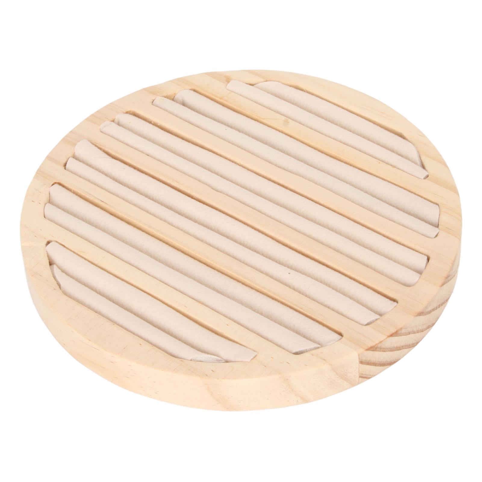 Wooden 6 Slots Round Ring Earring Tray Stackable Beautiful Showcase Display Jewelry Organizer Tray Beige Suede
Wooden 6 Slots Round Ring Earring Tray Stackable Beautiful Showcase Display Jewelry Organizer Tray Beige Suede