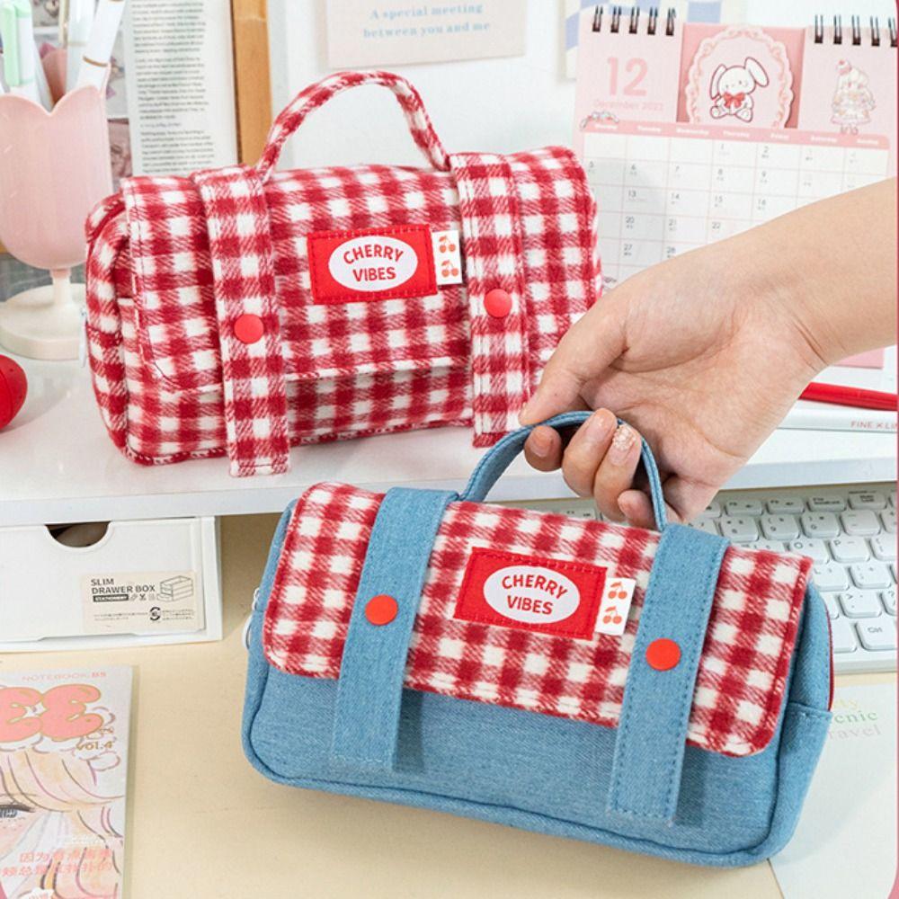 Flip Cover Pen Bag Cherry Stationery Bag Creative Pencil Case Students червоний
Flip Cover Pen Bag Cherry Stationery Bag Creative Pencil Case Students червоний