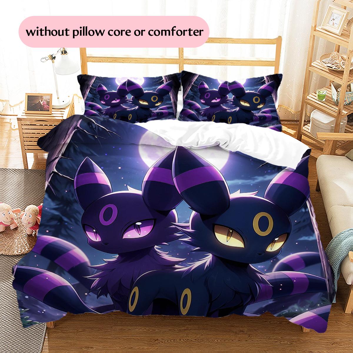 Eevee Pattern Bedding Home Decoration Birthday Gift (1 * duvet cover + 2 * pillowcase, without core) 135x200cm
Eevee Pattern Bedding Home Decoration Birthday Gift (1 * duvet cover + 2 * pillowcase, without core) 135x200cm