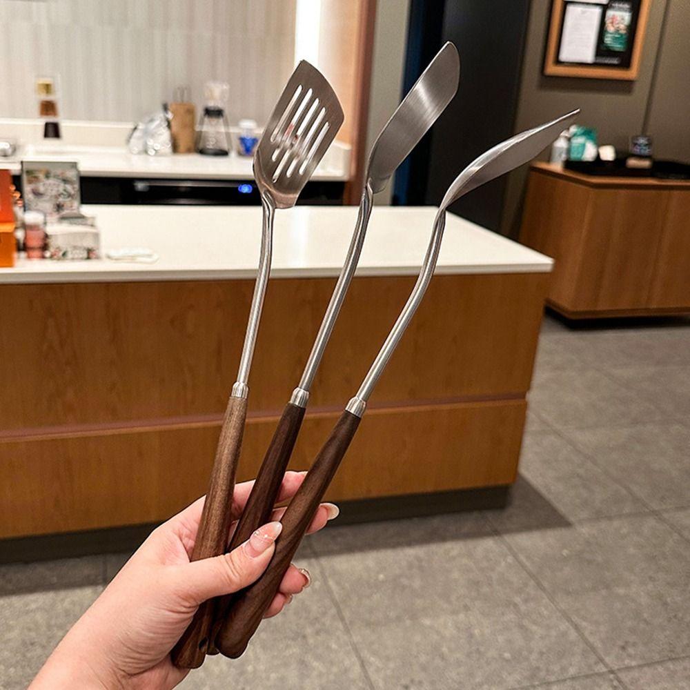 304 Stainless Steel Seamless Spatulas Wooden Handle Fried Shovel Cooking Shovel Restaurant Style B
304 Stainless Steel Seamless Spatulas Wooden Handle Fried Shovel Cooking Shovel Restaurant Style B