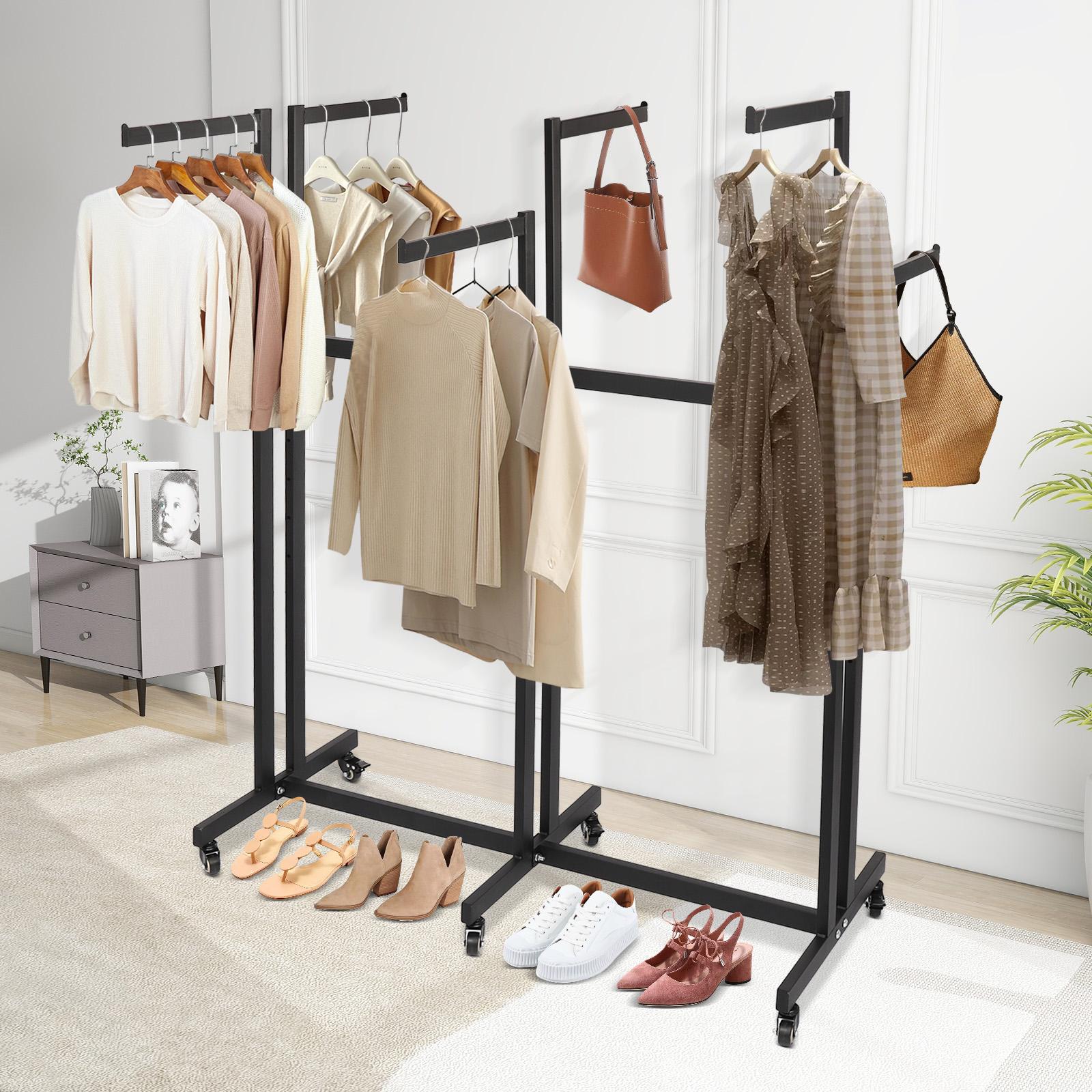 Black 6-Arm Rolling Garment Rack, Adjustable Clothing Display Stand with Wheels, Heavyweight Apparel Rack for Retail Store чёрный
Black 6-Arm Rolling Garment Rack, Adjustable Clothing Display Stand with Wheels, Heavyweight Apparel Rack for Retail Store чёрный