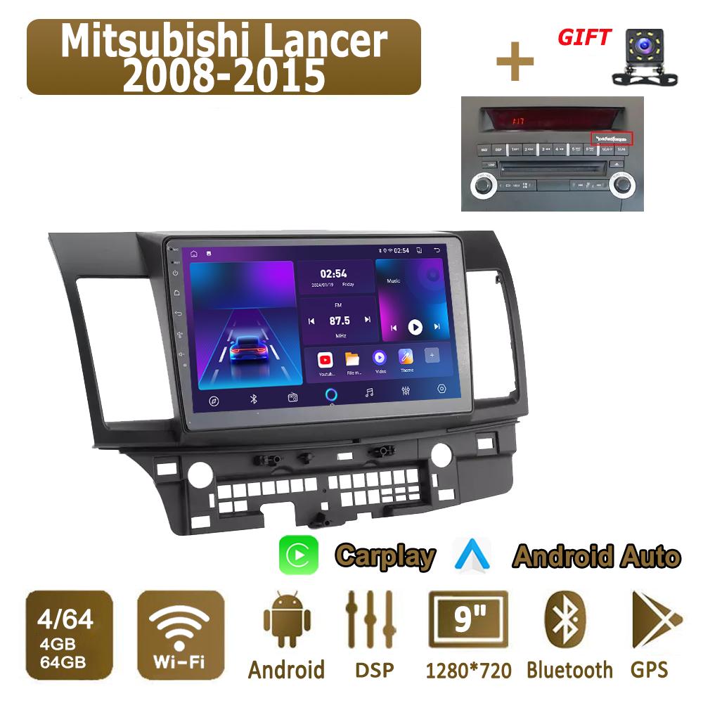 Android Carplay автомобильное радио для Mitsubishi Lancer 2008-2015 мультимедийный проигрыватель головное устройство стерео GPS навигация BT WIFI 4+64 ГБ 4+64GB,B
Android Carplay автомобильное радио для Mitsubishi Lancer 2008-2015 мультимедийный проигрыватель головное устройство стерео GPS навигация BT WIFI 4+64 ГБ 4+64GB,B