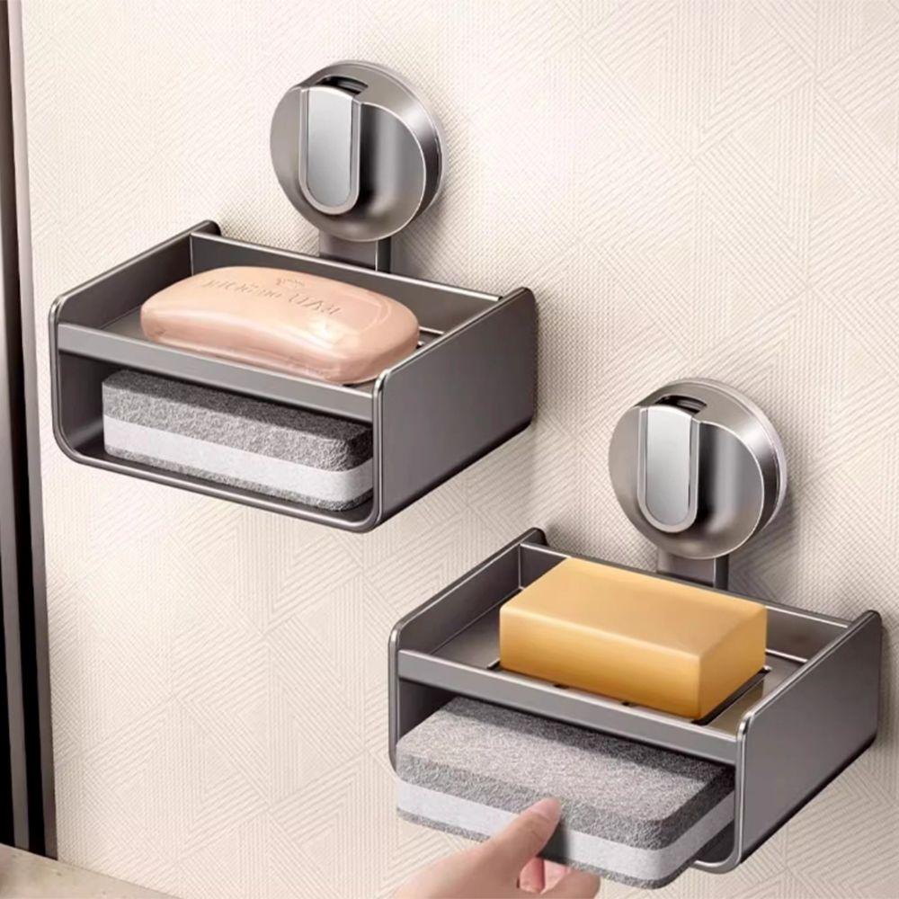 Thicken Laundry Draining Storage Shelf Hole-free Soap Dish Durable Suction Cup Soap Box Balcony Style 1
Thicken Laundry Draining Storage Shelf Hole-free Soap Dish Durable Suction Cup Soap Box Balcony Style 1