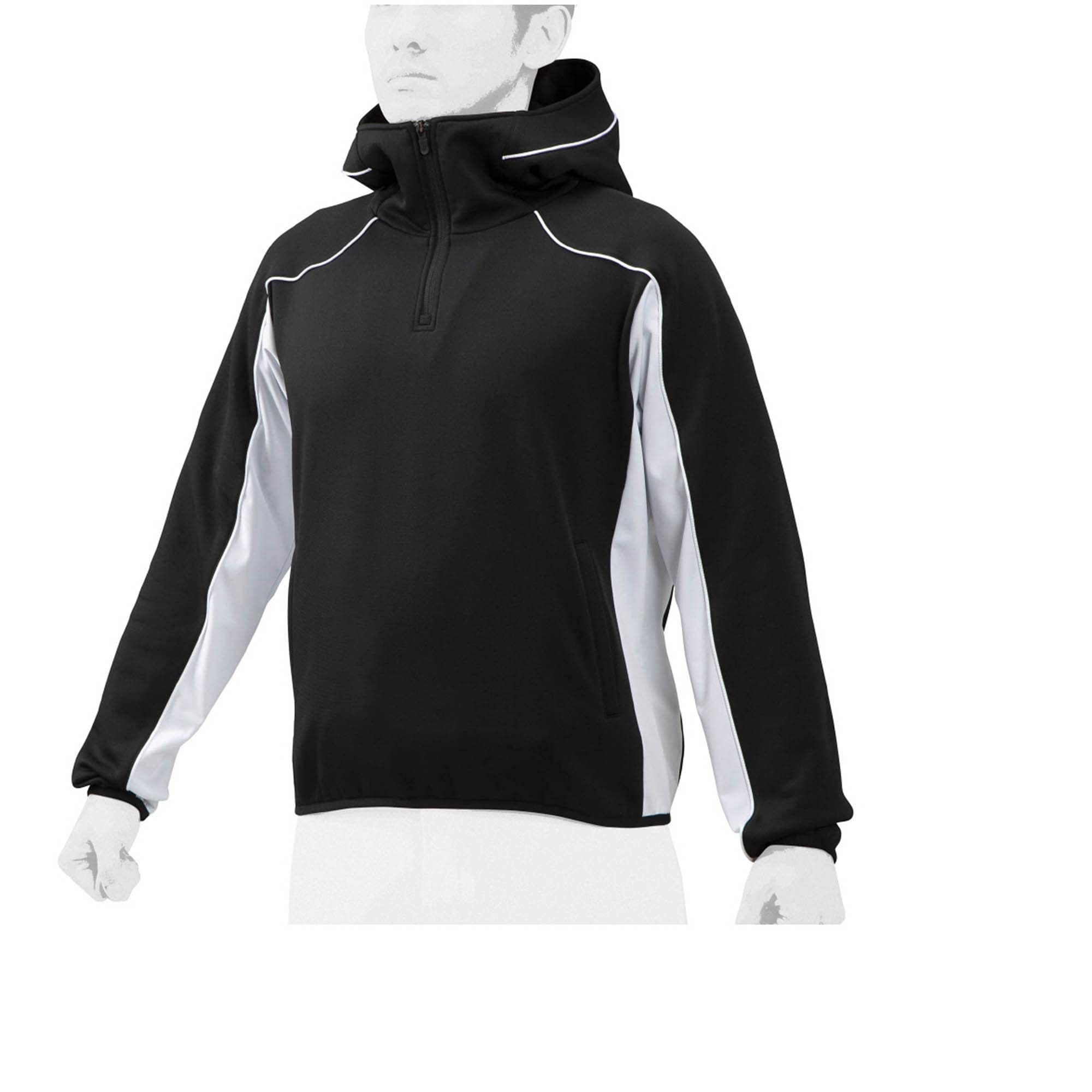 Mizuno Stretch Knit Hoodie Baseball/Softball (Half Zip), 12JE0K26, Medium, Black/White
Mizuno Stretch Knit Hoodie Baseball/Softball (Half Zip), 12JE0K26, Medium, Black/White