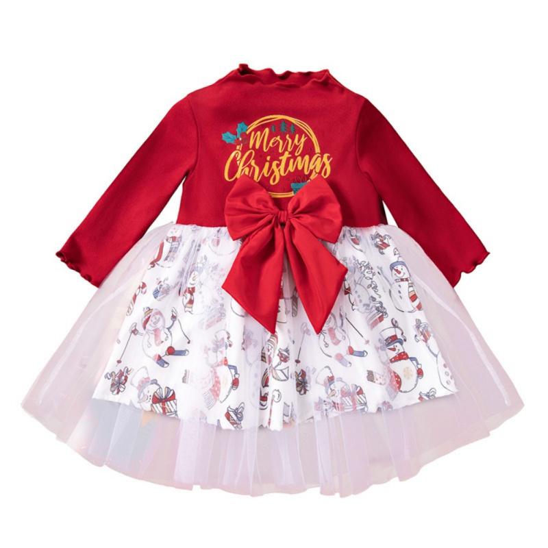 Baby Girl Christmas Dress Irregular Collar Long Sleeved Gauze Dress Kids Party Dress 90
Baby Girl Christmas Dress Irregular Collar Long Sleeved Gauze Dress Kids Party Dress 90