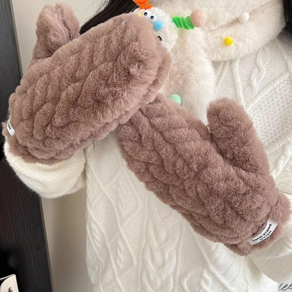 Soft Ladies Snow Gloves Plush Thicken Motorcycle Riding Gloves Net Red Winter Baby Gloves Outdoor Style 2
Soft Ladies Snow Gloves Plush Thicken Motorcycle Riding Gloves Net Red Winter Baby Gloves Outdoor Style 2