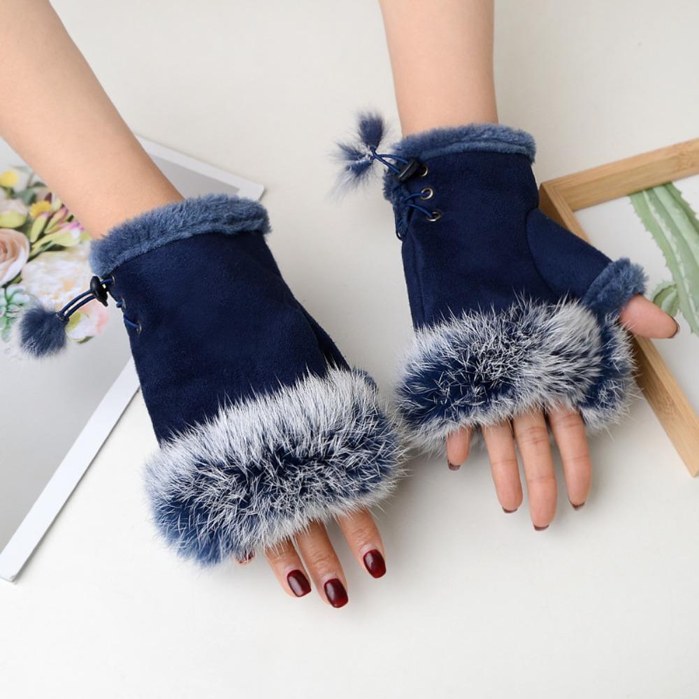Color Keep Warm Girls Female Plush Mittens Elastic Gloves Fashion Accessories Fingerless Gloves
Color Keep Warm Girls Female Plush Mittens Elastic Gloves Fashion Accessories Fingerless Gloves