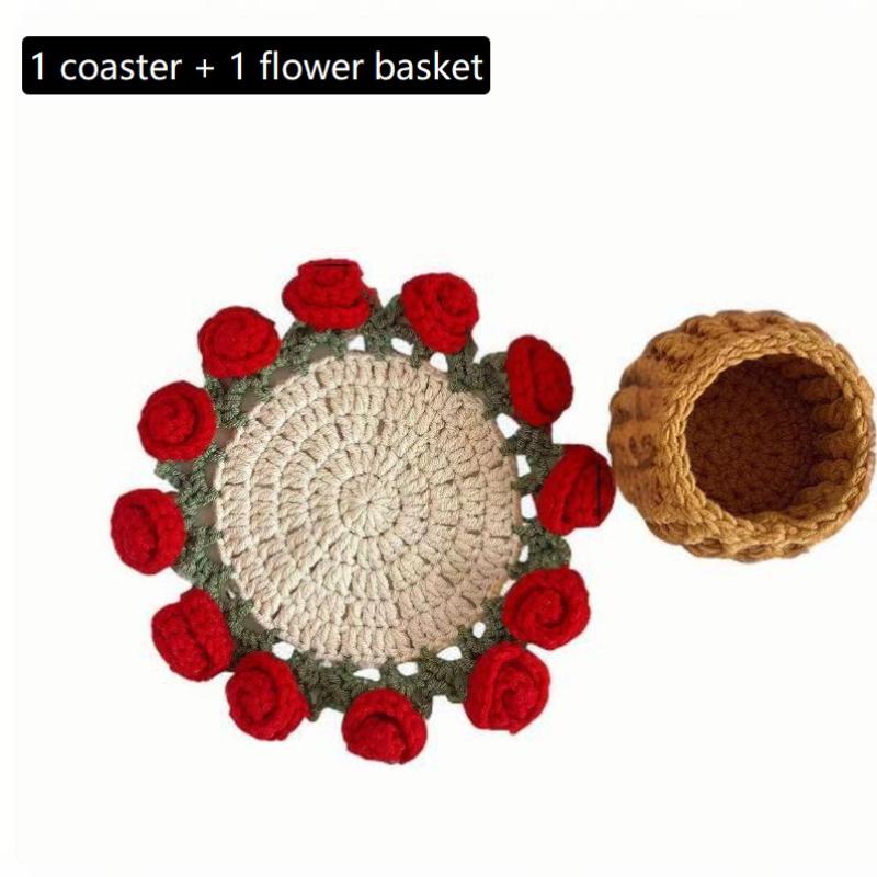 Mini Rose Bouquet Coaster Crochet Coaster Rose Flower Placemat Cup Pad Tea Coaster Mother S Day Gift Crochet Flower A1
Mini Rose Bouquet Coaster Crochet Coaster Rose Flower Placemat Cup Pad Tea Coaster Mother S Day Gift Crochet Flower A1