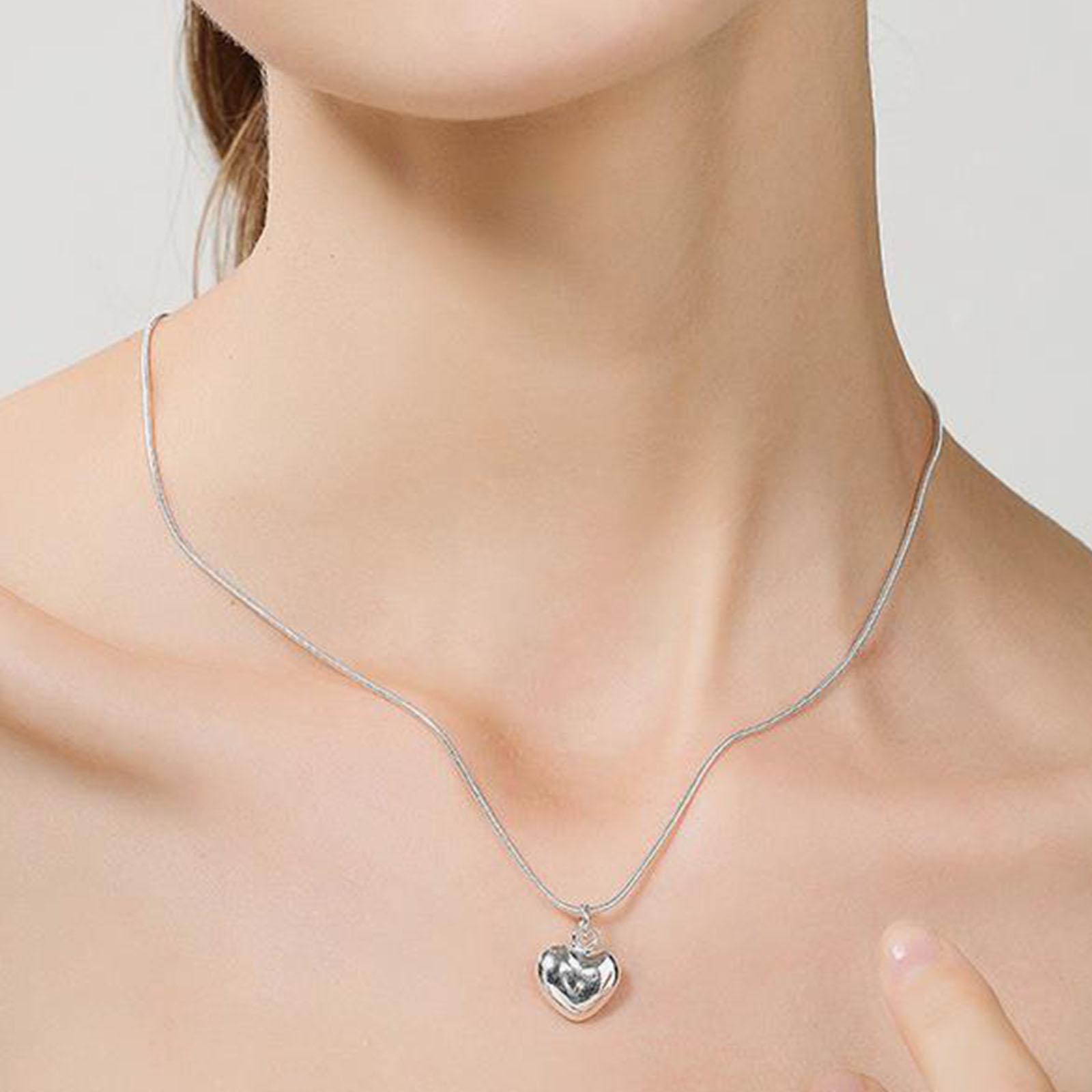 Copper Color Solid Small Heart Pendant Necklace 16-30 Inch Snake Chain For Women Wedding Charm Fashion Jewelry 45cm
Copper Color Solid Small Heart Pendant Necklace 16-30 Inch Snake Chain For Women Wedding Charm Fashion Jewelry 45cm