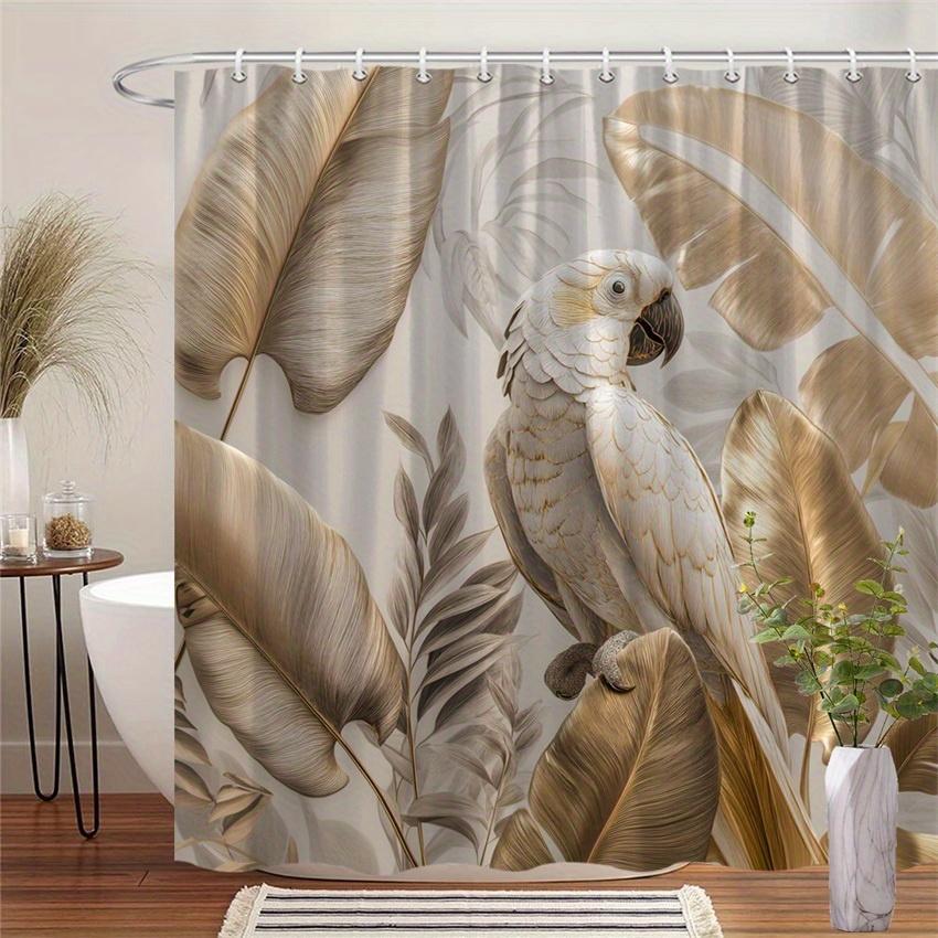 1Pc Tropical Cockatoo Shower Curtain - Polyester Fabric, Machine Washable, Suitable For Bathroom Decoration W60H190(CM)-1 Pcs
1Pc Tropical Cockatoo Shower Curtain - Polyester Fabric, Machine Washable, Suitable For Bathroom Decoration W60H190(CM)-1 Pcs