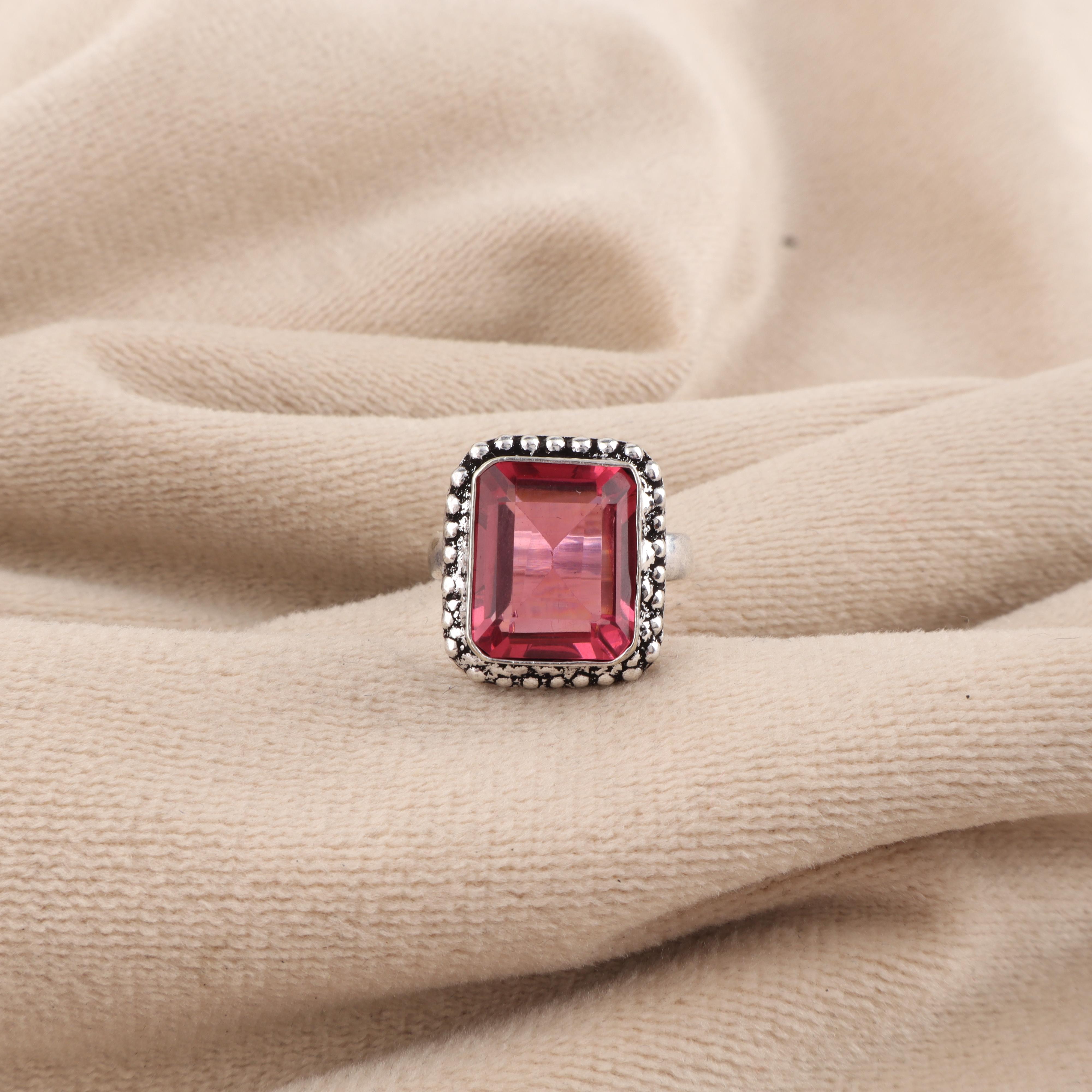 Pink Tourmaline Gemstone 925 Sterling Silver Handcrafted Designer Ring For Thanksgiving Gift For Women RR-74-16 13
Pink Tourmaline Gemstone 925 Sterling Silver Handcrafted Designer Ring For Thanksgiving Gift For Women RR-74-16 13