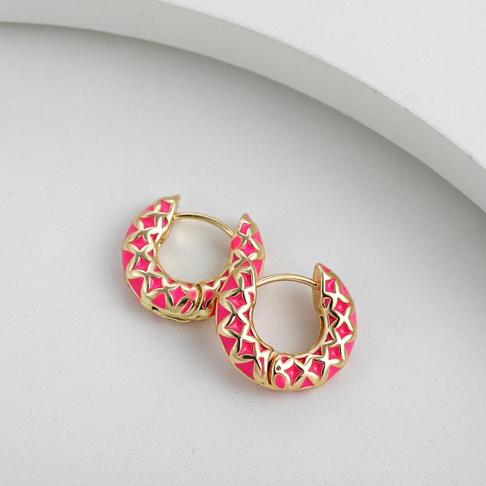 New Colorful Enamel Geometric Round Circle Hoop Earrings for Women Vintage Ear Buckle Huggie Earring Statement Zircon Brincos
New Colorful Enamel Geometric Round Circle Hoop Earrings for Women Vintage Ear Buckle Huggie Earring Statement Zircon Brincos