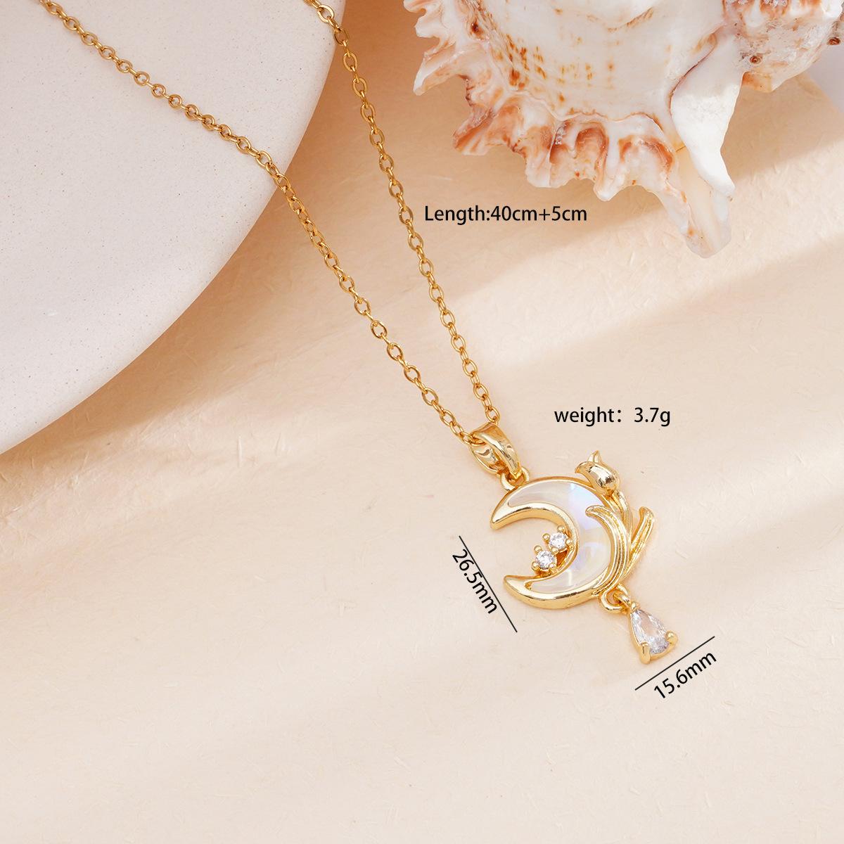 Sweet Colorful Resin Moon Zircon Tassel Pendant Necklace Stainless Steel Chain Cute Moon Jewelry Gifts for Women Teen Girls
Sweet Colorful Resin Moon Zircon Tassel Pendant Necklace Stainless Steel Chain Cute Moon Jewelry Gifts for Women Teen Girls