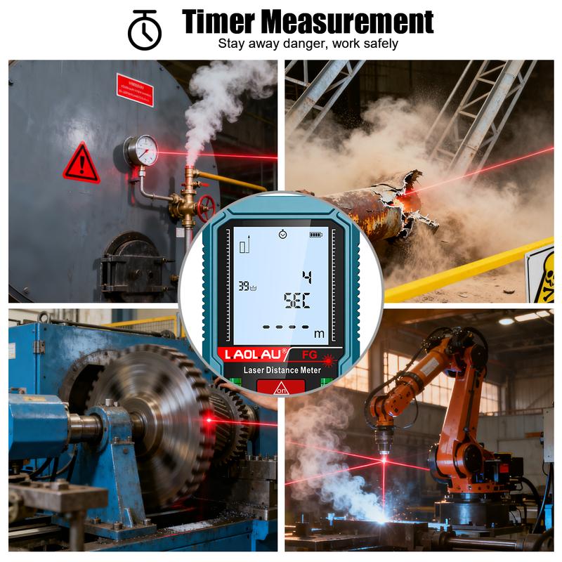 Laser Meter Digital Tape Timer Trigger Measure Tools 50m 100m 150m Laser Distance Meter Bubble Level Handheld Laser Rangefinder 50m
Laser Meter Digital Tape Timer Trigger Measure Tools 50m 100m 150m Laser Distance Meter Bubble Level Handheld Laser Rangefinder 50m