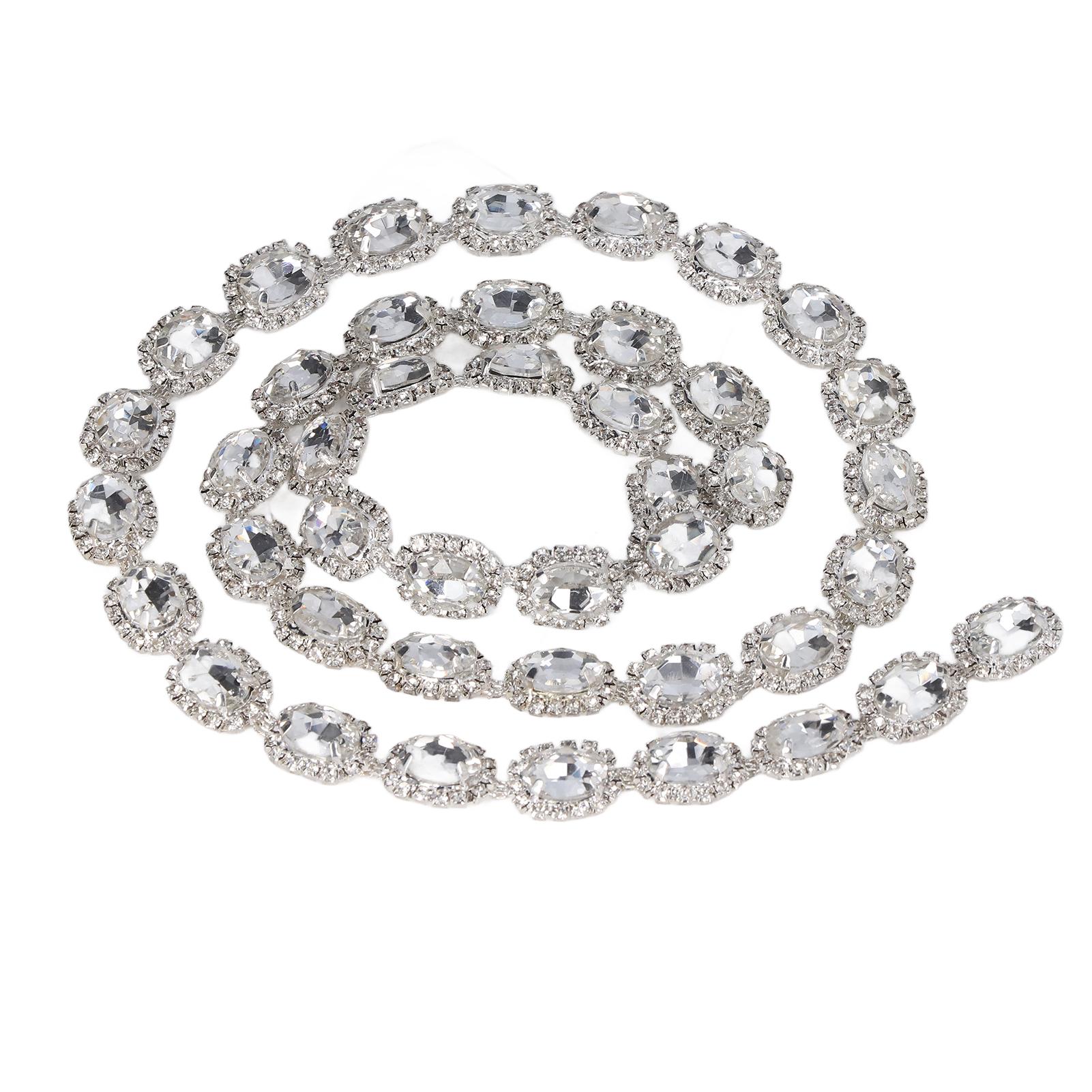 Rhinestone Trim 1 Yard Shiny Beautiful Rhinestone Strip for DIY Clothing Necklaces Bracelet
Rhinestone Trim 1 Yard Shiny Beautiful Rhinestone Strip for DIY Clothing Necklaces Bracelet