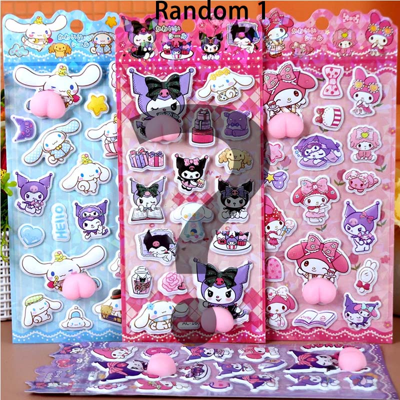 4Pcs Cute 3D Ease Stickers Cinnamoroll My Melody Kuromi Kawaii Squishy Decals Stress Ease Plaything Present For Kids
4Pcs Cute 3D Ease Stickers Cinnamoroll My Melody Kuromi Kawaii Squishy Decals Stress Ease Plaything Present For Kids