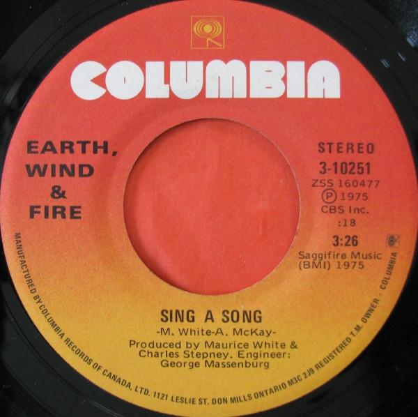 7inch Record EARTH WIND FIRE Sing A Song 310251 COLUMBIA 1975 Canada SoulFunk Used
7inch Record EARTH WIND FIRE Sing A Song 310251 COLUMBIA 1975 Canada SoulFunk Used