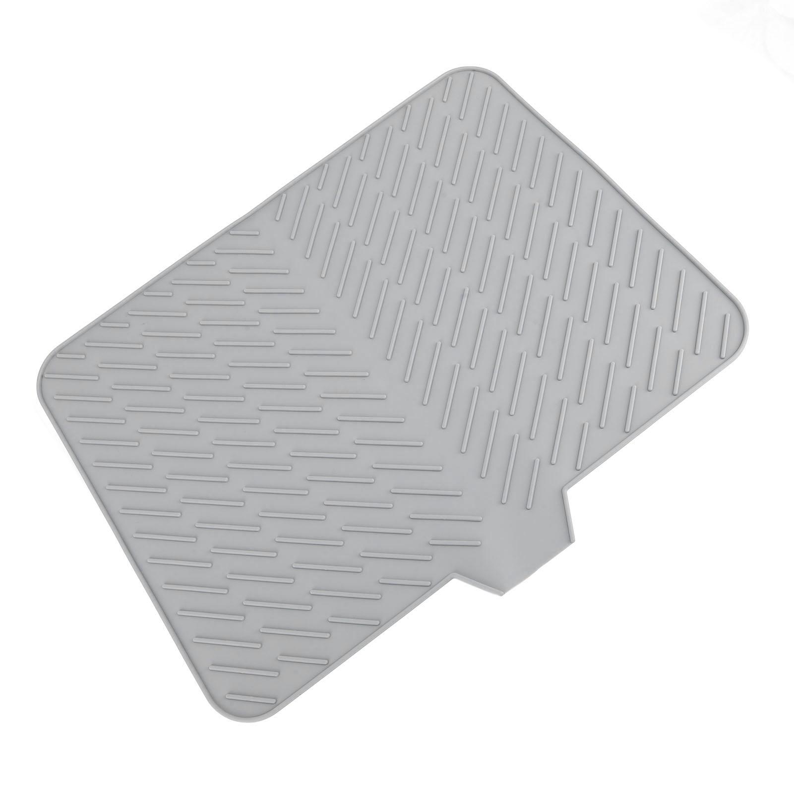 Silicone Dish Drying Mat with Built in Drain Lip Prevent Water Build Up Drying Pad Tray for Kitchen Grey
Silicone Dish Drying Mat with Built in Drain Lip Prevent Water Build Up Drying Pad Tray for Kitchen Grey