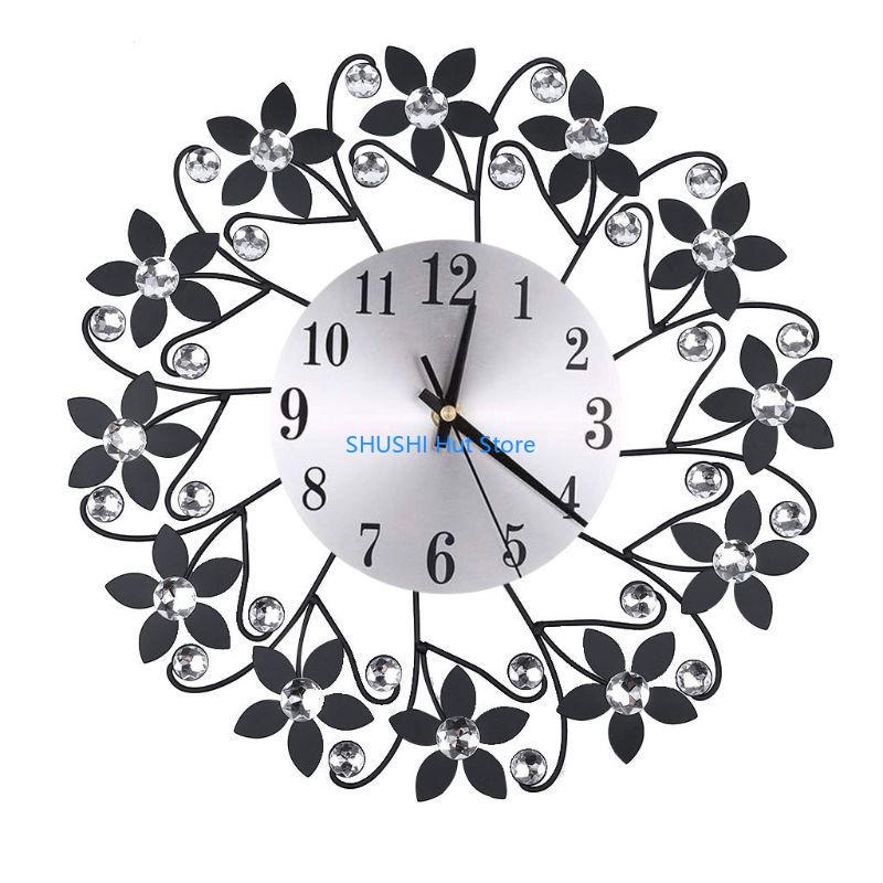 35cm European Large Wall Clock Flower for Rhinestone Silent Living Room D57B чёрный
35cm European Large Wall Clock Flower for Rhinestone Silent Living Room D57B чёрный