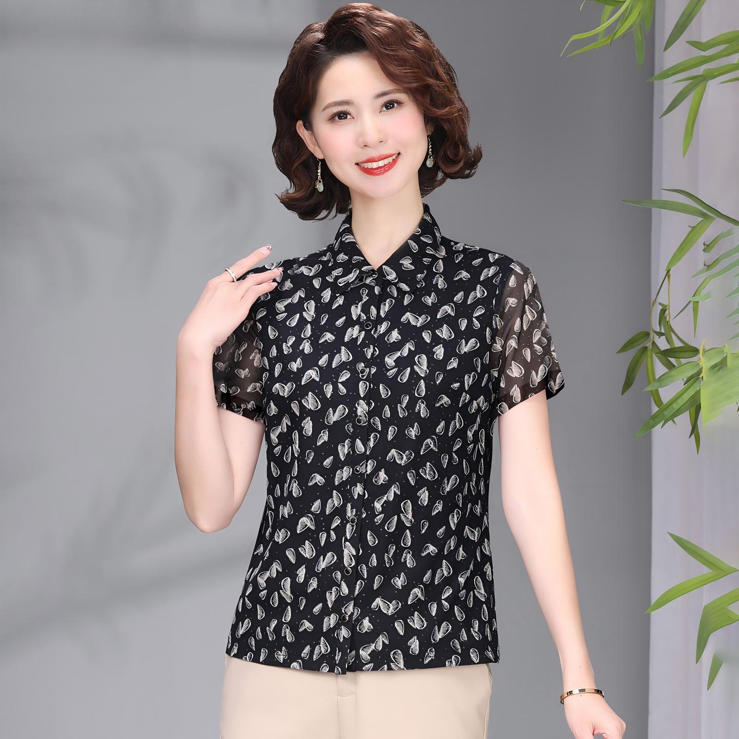 Women s Spring & Autumn Slim-Fit Elastic Mesh Long-Sleeve Shirt for Middle-Aged & Elderly 3X Large
Women s Spring & Autumn Slim-Fit Elastic Mesh Long-Sleeve Shirt for Middle-Aged & Elderly 3X Large