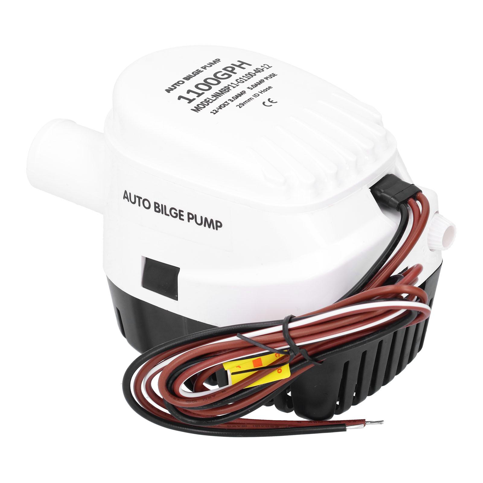 12V 1100GPH Automatic Submersible Boat Bilge Water Pump High Efficiency BuiltIn Float Switch
12V 1100GPH Automatic Submersible Boat Bilge Water Pump High Efficiency BuiltIn Float Switch