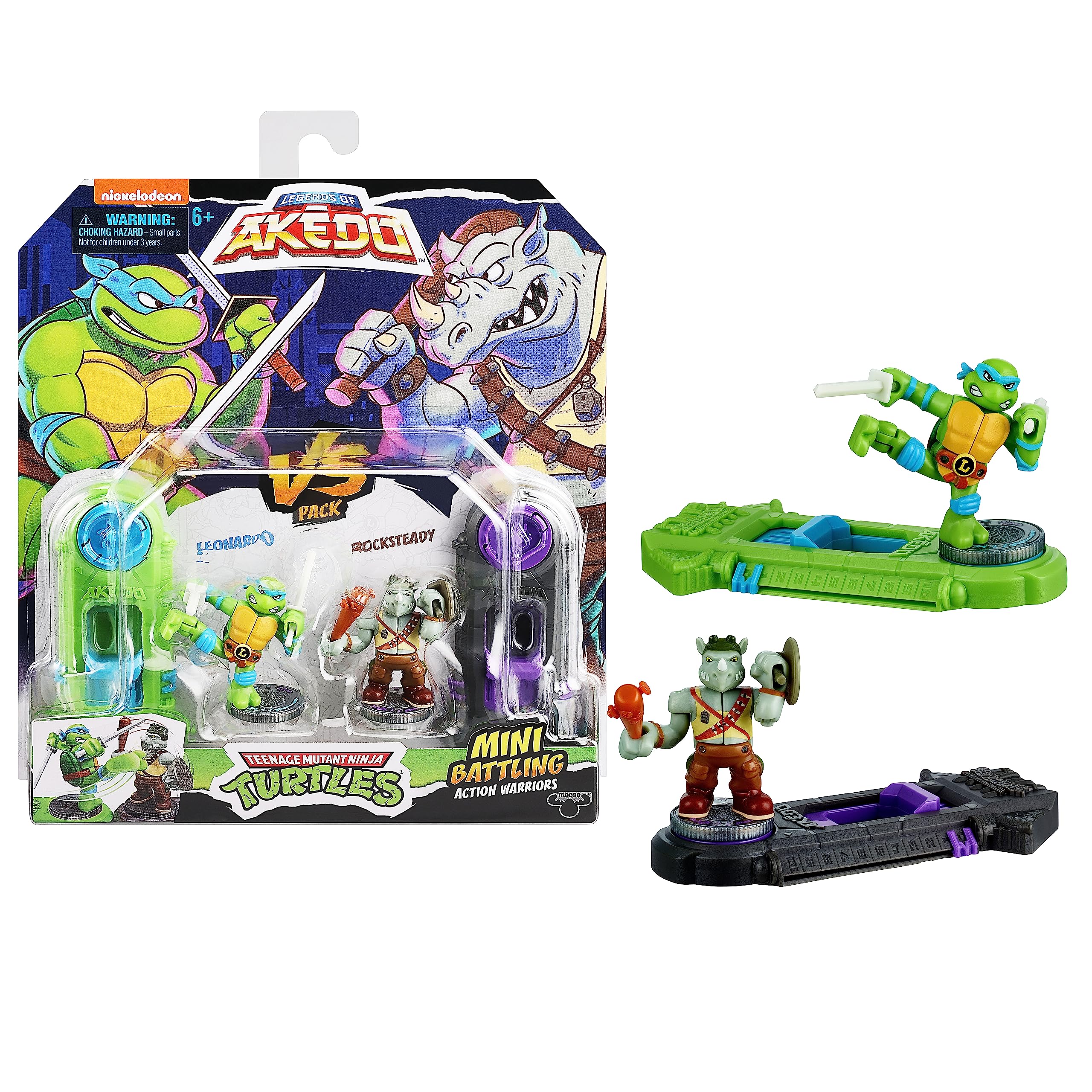 Legends Of Akedo Teenage Mutant Ninja Turtles Mini Battle Warriors vs Pack Leonardo vs Rocksteady
Legends Of Akedo Teenage Mutant Ninja Turtles Mini Battle Warriors vs Pack Leonardo vs Rocksteady