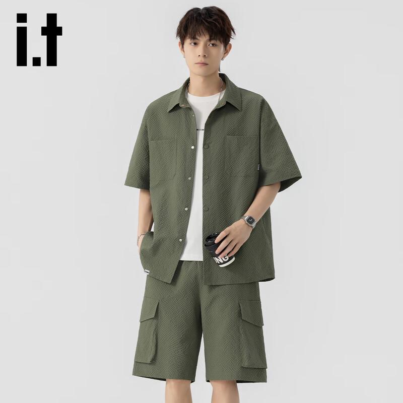Izzueit Men s Summer Seersucker Ice Silk Casual Shirt & Shorts Set 5XL
Izzueit Men s Summer Seersucker Ice Silk Casual Shirt & Shorts Set 5XL
