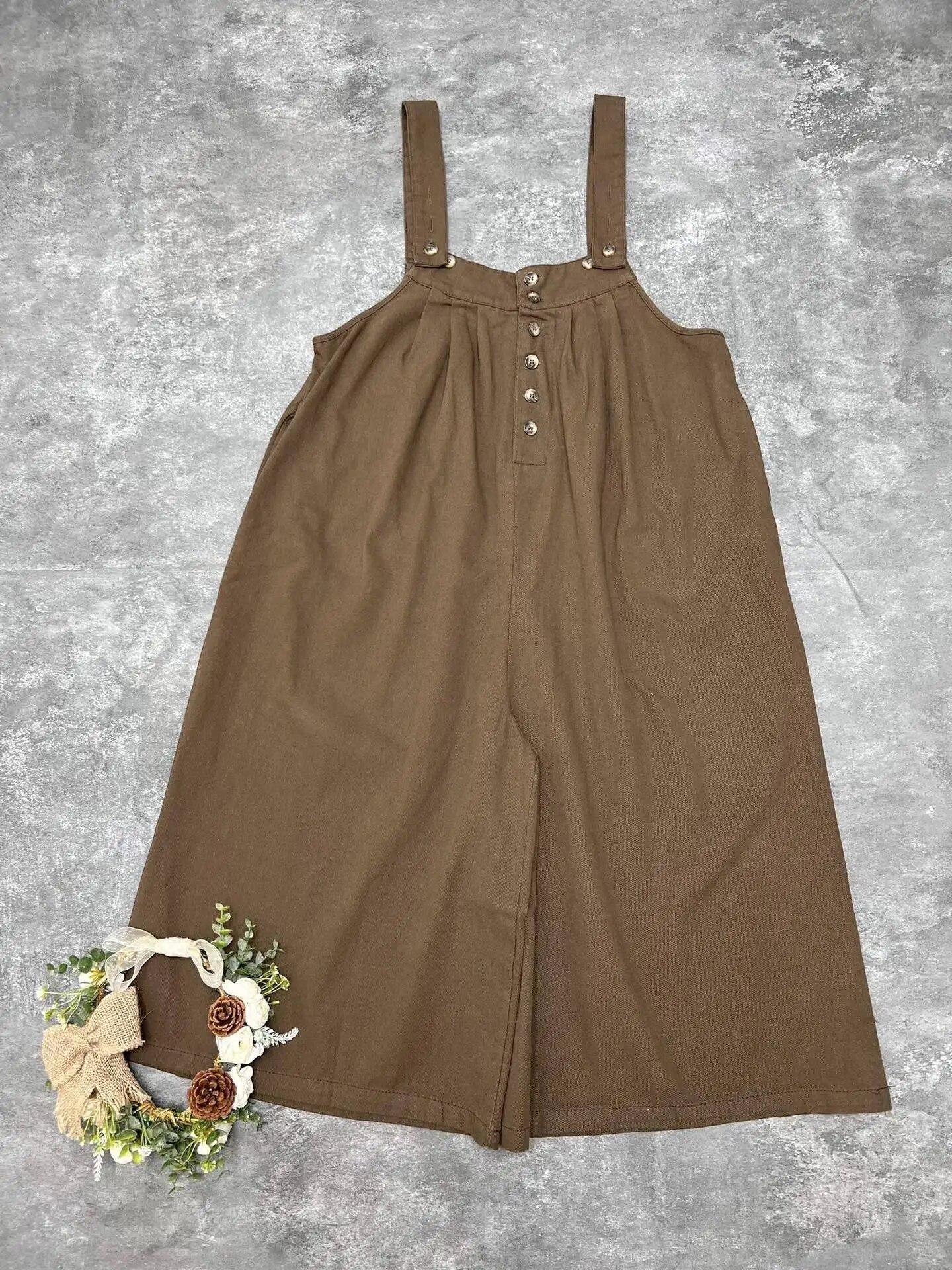 Johnature Autumn Japanese Mori Women Loose Long Pants Жіночі повсякденні вільні вінтажні штани One Size кавовий
Johnature Autumn Japanese Mori Women Loose Long Pants Жіночі повсякденні вільні вінтажні штани One Size кавовий