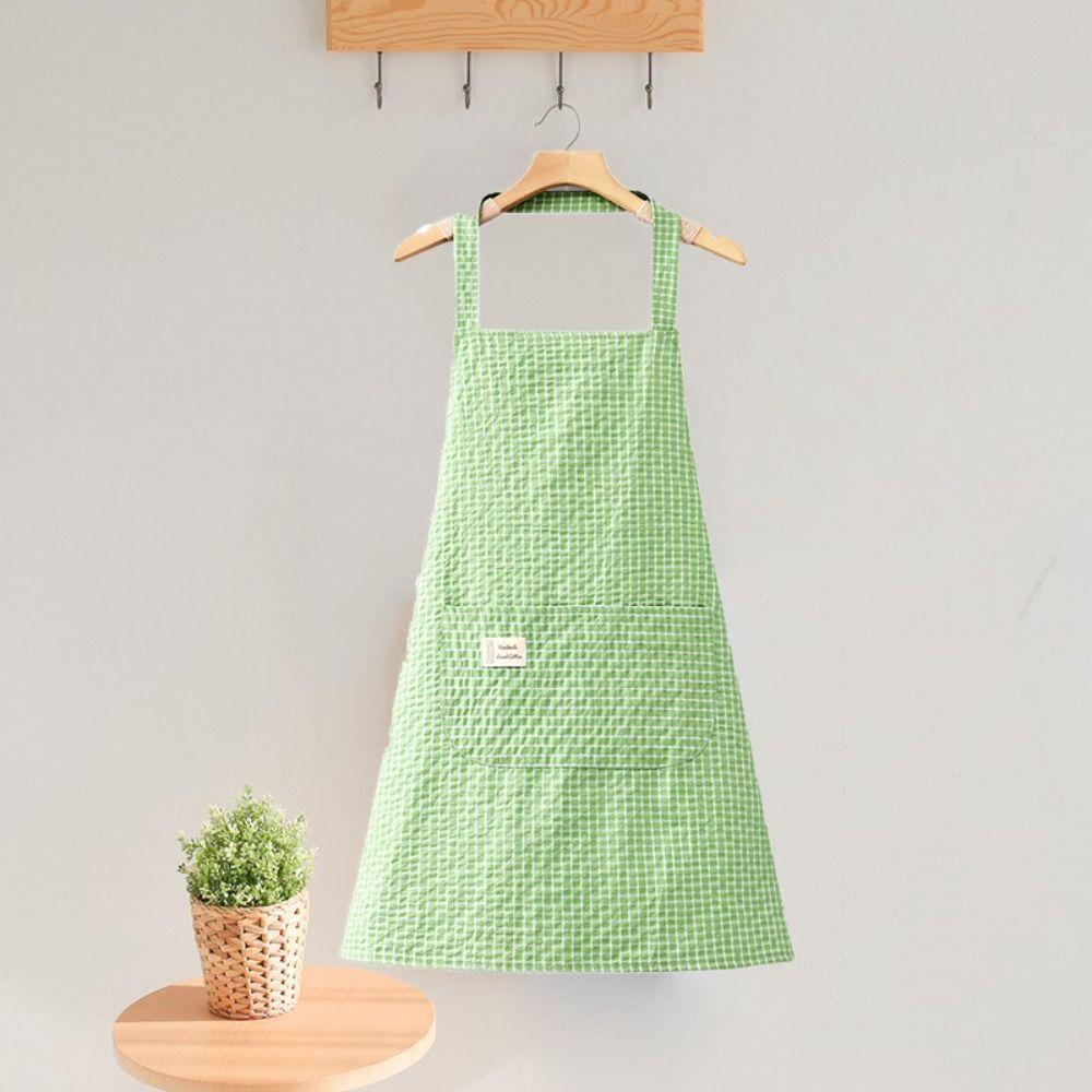 Anti-oil Stains Plaid Apron Breathable Cooking Apron Home Use Pure Cotton Apron Adult зелёный
Anti-oil Stains Plaid Apron Breathable Cooking Apron Home Use Pure Cotton Apron Adult зелёный