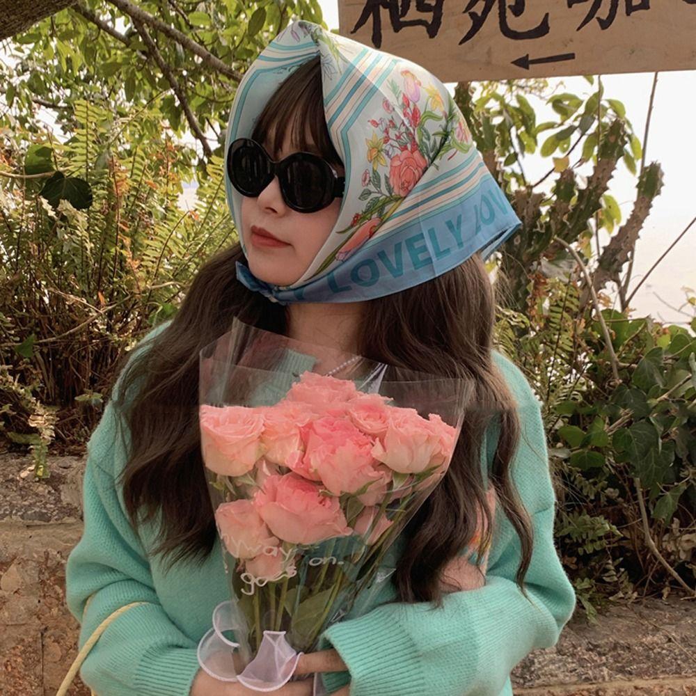 Headbands Spring Flower Korean Headbands Women Neckerchief Floral Square Scarf Silk Satin Scarves
Headbands Spring Flower Korean Headbands Women Neckerchief Floral Square Scarf Silk Satin Scarves