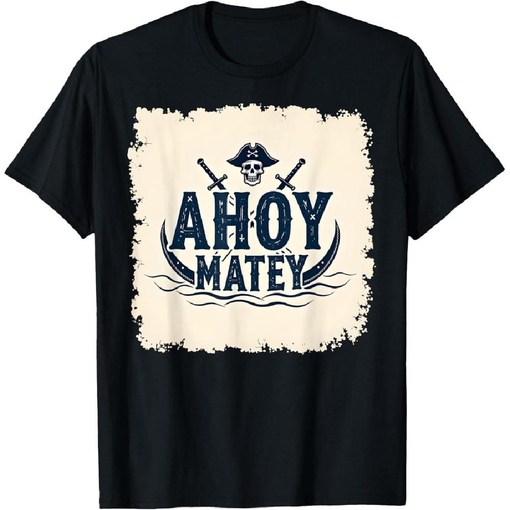 Ахой, приятель! Пиратский череп Винтажная морская футболка XXXXXL чёрный
Ахой, приятель! Пиратский череп Винтажная морская футболка XXXXXL чёрный