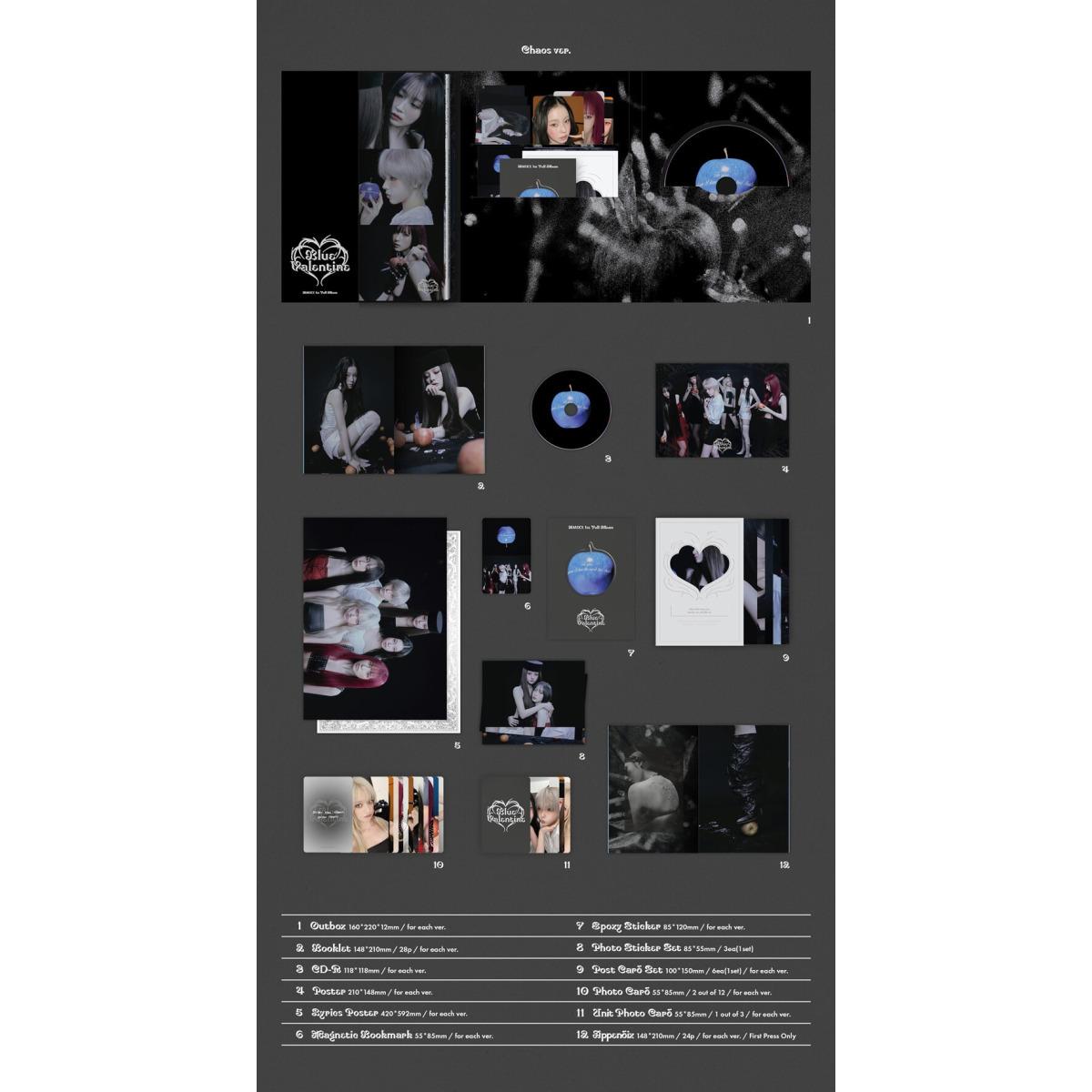 NMIXX - Blue Valentine / 1st Full Album Chaos ver.
NMIXX - Blue Valentine / 1st Full Album Chaos ver.