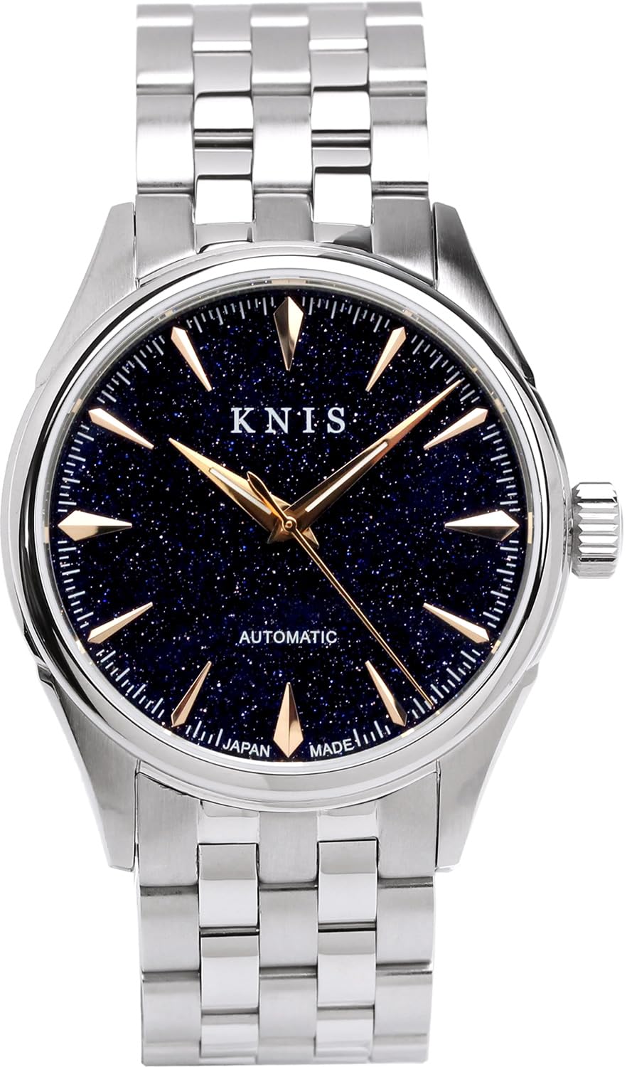 KNIS Varnish Aventurine Made in Japan Automatic Watch Sapphire Glass Stainless Steel Strap 10 ATM Water Resistant Mechanical Blue Rose Gold Men s
KNIS Varnish Aventurine Made in Japan Automatic Watch Sapphire Glass Stainless Steel Strap 10 ATM Water Resistant Mechanical Blue Rose Gold Men s