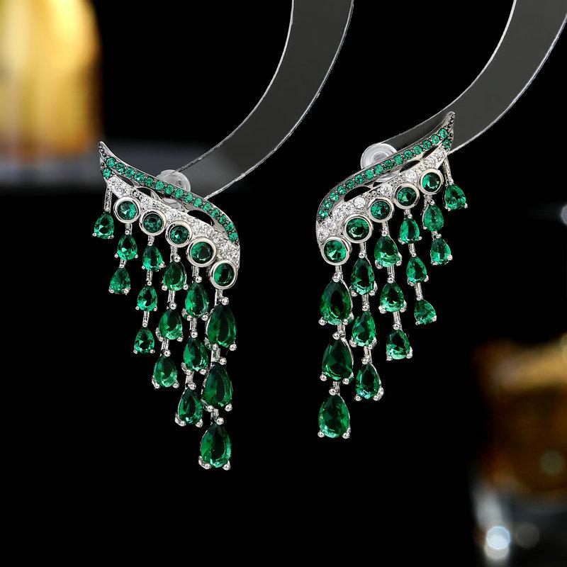 Серьги премиум-класса из серебра 925 пробы, легкие роскошные дизайнерские серьги с кисточками из циркона и каплями воды, серьги-гвоздики с крыльями
Серьги премиум-класса из серебра 925 пробы, легкие роскошные дизайнерские серьги с кисточками из циркона и каплями воды, серьги-гвоздики с крыльями