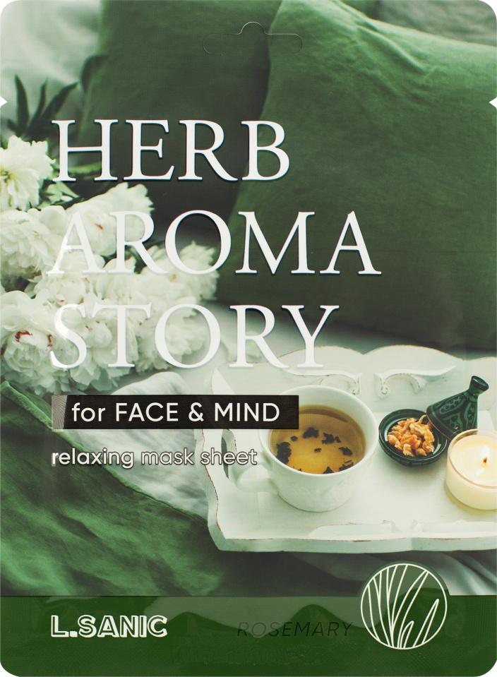 L.Sanic Herb Aroma Story Rosemary Relaxing Mask Sheet Тканевая маска с экстрактом розмарина и эффектом ароматерапии 25мл
L.Sanic Herb Aroma Story Rosemary Relaxing Mask Sheet Тканевая маска с экстрактом розмарина и эффектом ароматерапии 25мл