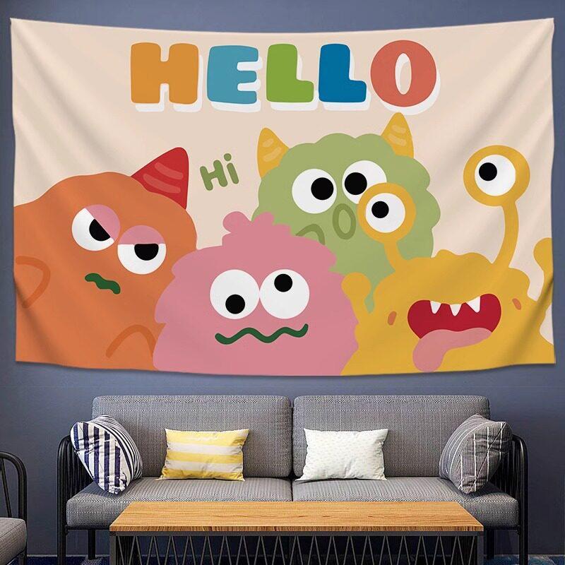 Cute Cartoon Little Monster Wall Tapestry Kids Room Decorative Background Cloth for Bedroom Headboard Hanging Art 74x94cm(29x37in)
Cute Cartoon Little Monster Wall Tapestry Kids Room Decorative Background Cloth for Bedroom Headboard Hanging Art 74x94cm(29x37in)