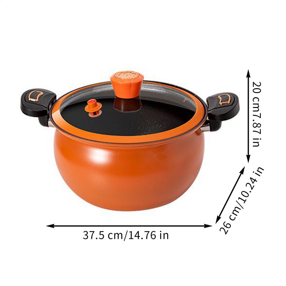 Non-Stick Fast Heating Pressure Cooker with See-Through Lid Pressure Cooker Fast Cooking Cookware for Home Kitchen Boil Stew
Non-Stick Fast Heating Pressure Cooker with See-Through Lid Pressure Cooker Fast Cooking Cookware for Home Kitchen Boil Stew
