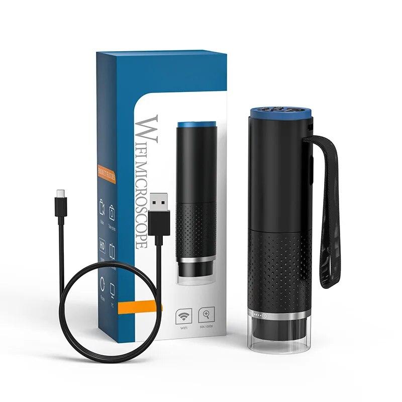 WiFi Цифровий мікроскоп Збільшення камери Лупа 50X-1000X 2MP USB Електронні мікроскопи для ремонту шкіри Огляд Android IOS ПК Black 1000X чорний
WiFi Цифровий мікроскоп Збільшення камери Лупа 50X-1000X 2MP USB Електронні мікроскопи для ремонту шкіри Огляд Android IOS ПК Black 1000X чорний