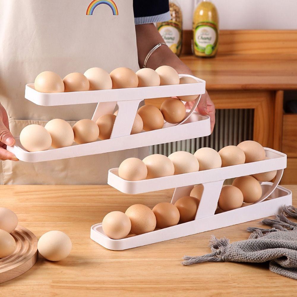 Space Saving Egg Roller Rack Large Capacity Egg Organiser New Egg Dispenser Household білий
Space Saving Egg Roller Rack Large Capacity Egg Organiser New Egg Dispenser Household білий