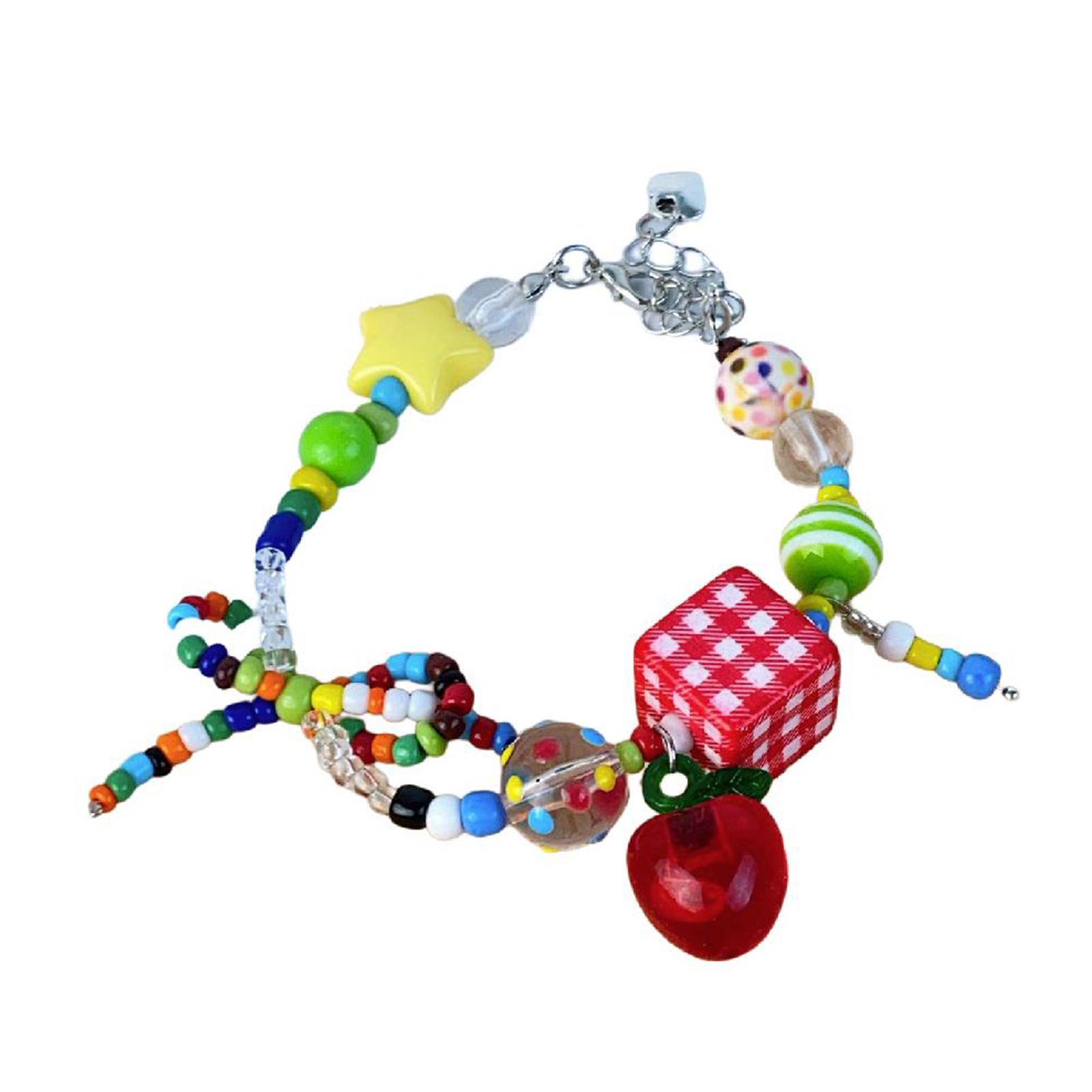 Retro Beaded Jewelry for Women Necklace/Bracelet with Colorful Apples and Star Charm Butterfly Bows Pendant Jewelry A
Retro Beaded Jewelry for Women Necklace/Bracelet with Colorful Apples and Star Charm Butterfly Bows Pendant Jewelry A