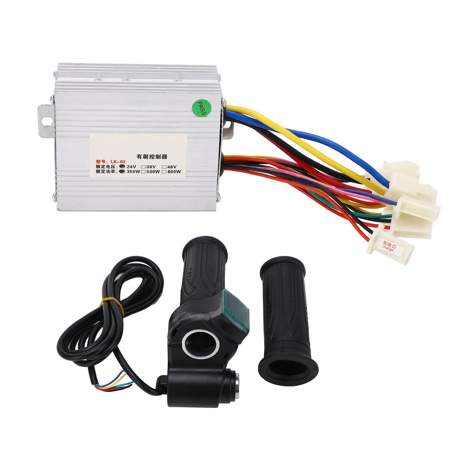 Brush Controller Throttle Grip Kit Good Heat Dissipation Electric Bike Controller Kit 24V 350W
Brush Controller Throttle Grip Kit Good Heat Dissipation Electric Bike Controller Kit 24V 350W