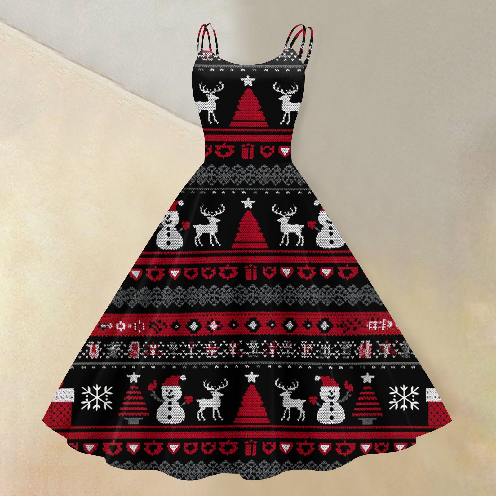 Женское сексуальное платье с рождественским принтом, открытыми плечами, в стиле панк-ретро L чёрный
Женское сексуальное платье с рождественским принтом, открытыми плечами, в стиле панк-ретро L чёрный