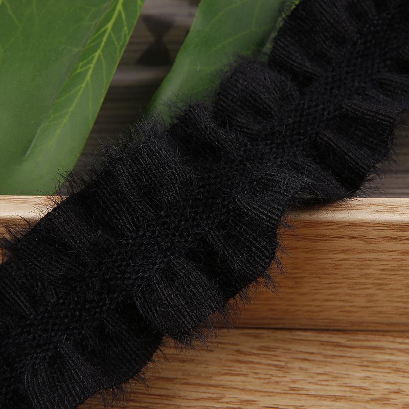 5yards Double-Side Pleated Plush Knitting Lace Trimming Ribbon for DIY Bows Clothing Decor Sewing Supplies Crafts Accessories 25mm-5yards чорний
5yards Double-Side Pleated Plush Knitting Lace Trimming Ribbon for DIY Bows Clothing Decor Sewing Supplies Crafts Accessories 25mm-5yards чорний
