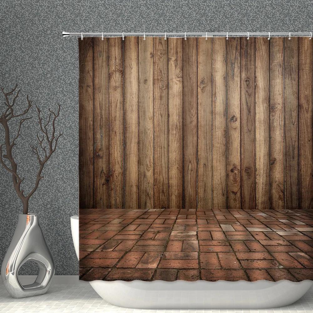 Retro Wood Grain Shower Curtain Three Dimensional Space Print Bathroom Curtains Waterproof Polyester Fabric Bathtub Screen Decor W60H190(CM)-1 Pcs
Retro Wood Grain Shower Curtain Three Dimensional Space Print Bathroom Curtains Waterproof Polyester Fabric Bathtub Screen Decor W60H190(CM)-1 Pcs