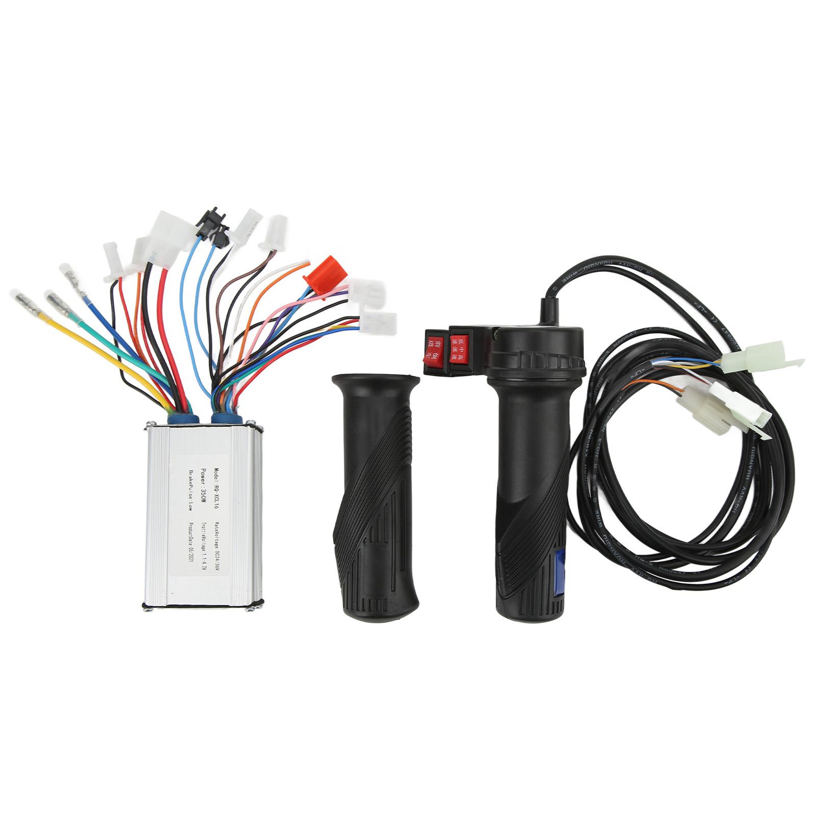 350W Electric Bike Brushed Speed Controller Set with Reverse Function Three Speed Throttle Grip for Upgrade 24V 36V
350W Electric Bike Brushed Speed Controller Set with Reverse Function Three Speed Throttle Grip for Upgrade 24V 36V