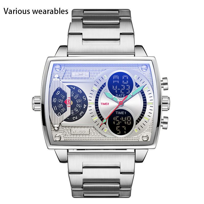 Чоловічий годинник Електронні кварцові годинники Хронограф Багатофункціональний електронний годинник
Чоловічий годинник Електронні кварцові годинники Хронограф Багатофункціональний електронний годинник